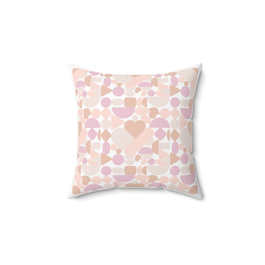 Pastel Geometric Decorative Pillow for Cozy Living Spaces