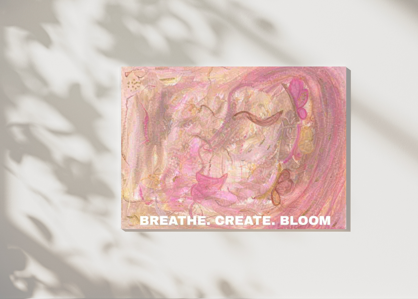She Who Rises - Feminine Mixed Media Canva Portrait for Inner Strength & Midlife Reflection