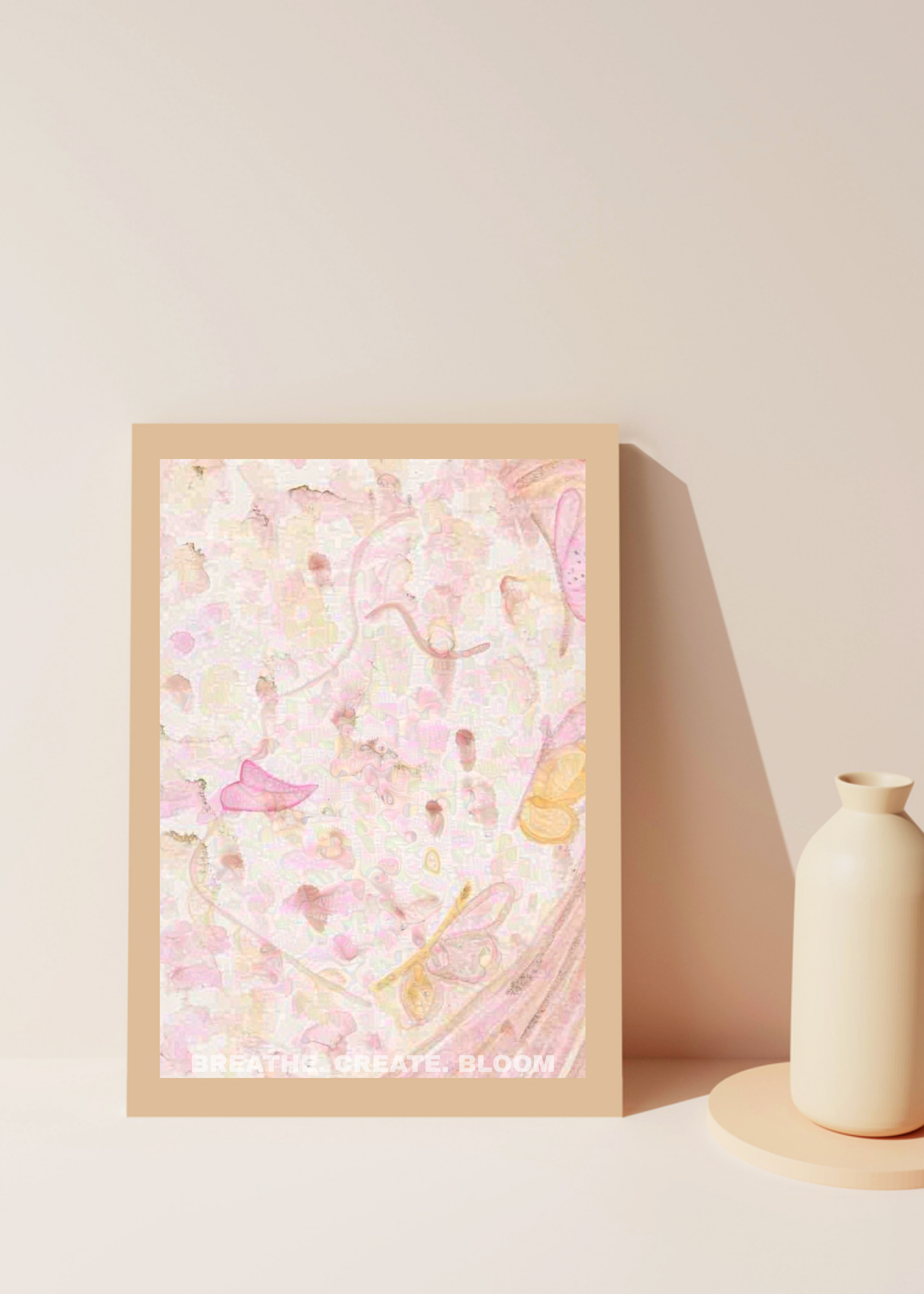 Whispers of Bloom - Feminine and Elegant Watercolour Portrait for Sacred Grace