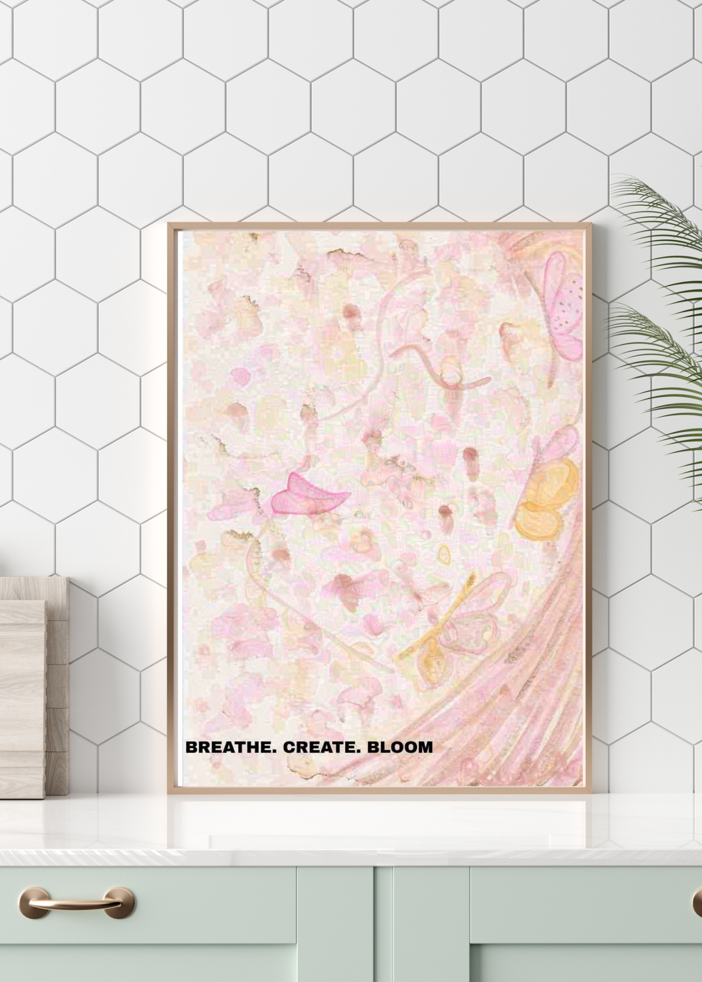 Whispers of Bloom - Feminine and Elegant Watercolour Portrait for Sacred Grace